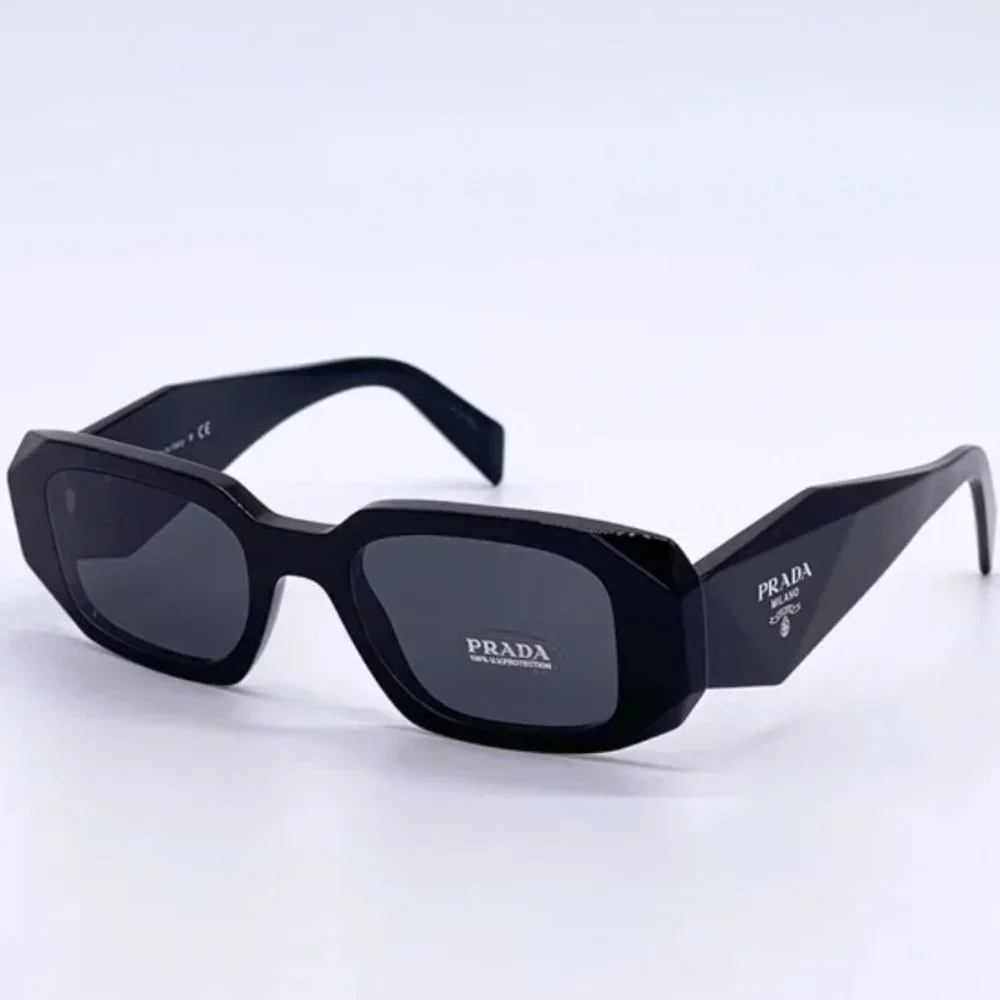 NEW PRADA BLACK SUNGLASSES UNISEX NEW COLLECTION - Picture 8 of 9